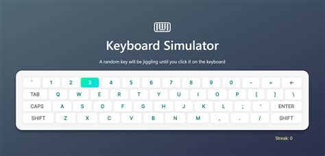 keyboard simulator dot x y z